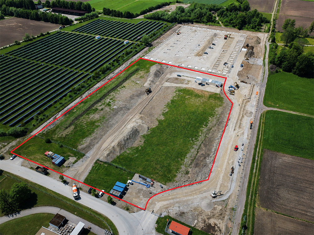 Technologiepark Mietraching West - Das Grunstück